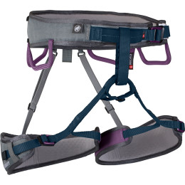 Arnés de mujer Mammut Ophir 3 Slide Women gris/azul Titanium/Dawn