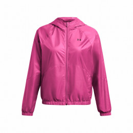 Sudadera de mujer Under Armour SPORT WINDBREAKER JKT rosa AstroPink/Black