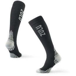 Medias de compresión Zulu Run Compression negro/gris black/grey