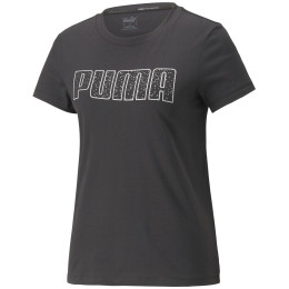 Camiseta de mujer Puma Stardust Crystalline Short Sleeve Tee negro black