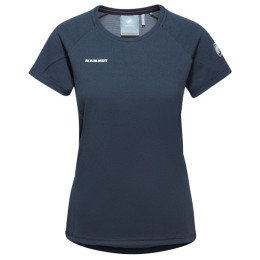 Camiseta de mujer Mammut Aegility T-Shirt Women azul/blanco marine melange-white