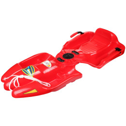 Trineo de plástico Yate Galaxy rojo