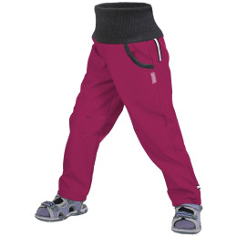 Pantalones softshell para niños Unuo bez zateplení Street rosa