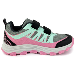 Zapatillas velcro niños Bugga Tara Gray rosa/gris šedá