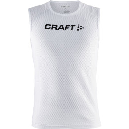 Camiseta funcional sin mangas para hombre Craft Mesh Superlight blanco WhitePrint