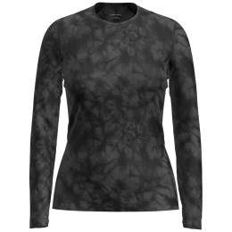 Camiseta de mujer Icebreaker W Mer 200 Oasis LS Crewe Cloud Dye negro Graphite/Black/Cd