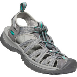 Sandalias de mujer Keen Whisper W gris claro MediumGrey/PeacockGreen