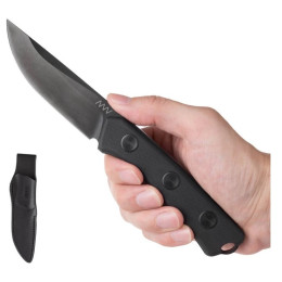 Cuchillo Acta non verba P200 - Cerakote Black, G10, Leather