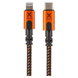 Cable de carga y datos Xtorm Xtreme USB-C to Lightning cable (1,5m) negro Black/Orange