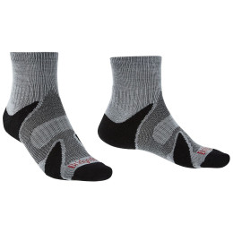 Calcetines de hombre Bridgedale Trailsport LW MC Ankle negro/plata Silver/Black