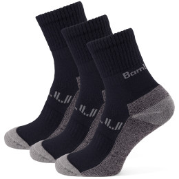 Calcetines Zulu Bambus Trek M 3-pack negro black