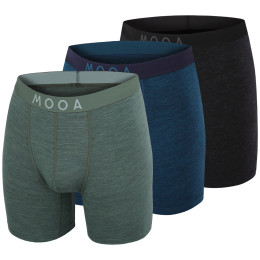 Calzoncillos bóxer para hombre MOOA MerinoSilk 6in 3-pack
