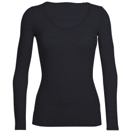 Camiseta de mujer Icebreaker W Siren LS Sweetheart negro Black