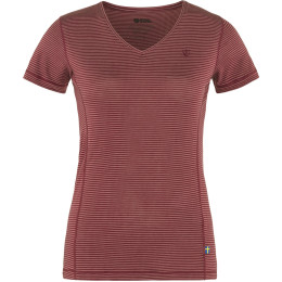 Camiseta funcional de mujer Fjällräven Abisko Cool T-Shirt W rojo Pomegranate Red