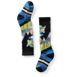 Calcetines para niños Smartwool Kids' Wintersport Full Cushion Mountain Moose OTC Socks negro BLACK