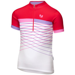 Maillot de ciclismo para niños Etape Lucky blanco/rosa bílá/růžová