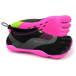 Botas de agua para mujer Body Glove 3T Cinch negro/rosa Black/NeonPink