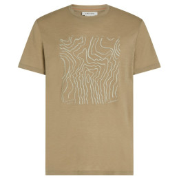 Camiseta funcional de hombre Icebreaker M 150 Tech Lite SS Tee Great Heights marrón claro Cumin