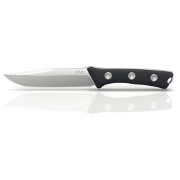 Cuchillo Acta non verba P300 Plain Edge - kožené p negro Black