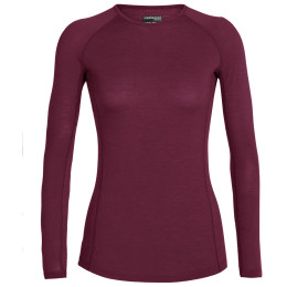 Camiseta de mujer Icebreaker W's 150 Zone LS Crewe burdeos cherry
