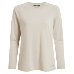 Camiseta de mujer Craghoppers NosiLife Nour LS T-Shirt beige Oyster Marl