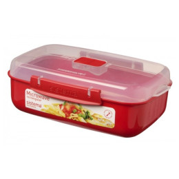 Bol con tapa Sistema Rectangle rojo red
