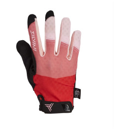 Guantes de ciclismo para mujer Silvini Fiora negro/rosa blush-punch