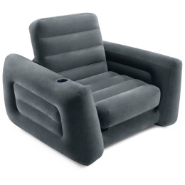 Sillón hinchable Intex Pull-out Chair gris oscuro grey