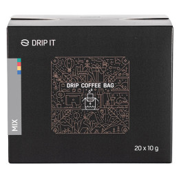 Café Drip it Mix - Brazil, Nicaragua, Colombia, Ethiopia 20 x 10 g negro