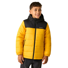 Chaqueta de invierno para niños Regatta Lofthouse Black/Mustard amarillo/negro Black/Mustard Seed