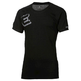 Camiseta funcional de hombre Progress Progress NKR Print "E" potisk negro Black