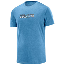 Camiseta de hombre Salomon Agile Graphic Tee M azul AlloyHeat
