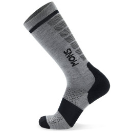 Calcetines de esquí Mons Royale Pro Lite Merino Snow Sock gris/negro Grey Marl