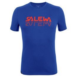 Camiseta de hombre Salewa *Sporty Graphic Dry M S/S Tee azul Electric