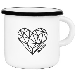 Taza Zulu Cup Heart blanco/negro white/black