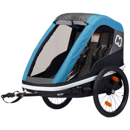 Remolque para bicicleta Hamax Avenida twin petroleo