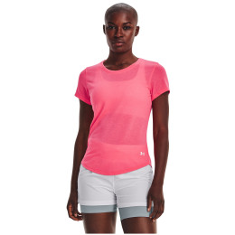 Camiseta de mujer Under Armour Streaker SS rosa Pink Shock / Pink Shock / Reflective