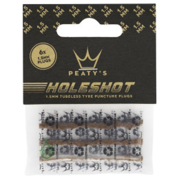 Juego de reparación Peaty´s Holeshot sada náhradních knotů (6X 1.5Mm) marrón