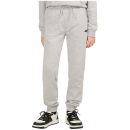 Pantalones de chándal para niños 4F Trousers Cas M1828 Cold Light Grey Melange gris Cold Light Grey Melange