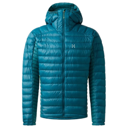 Chaqueta de hombre Haglöfs L.I.M Down Hood II azul claro Deep Teal/Mountain Teal