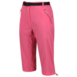 Pantalones de tres cuartos para mujer Regatta Xrt Capri Light (2023) rosa/blanco Fruit Dove