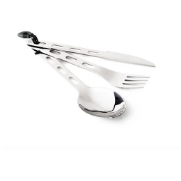 Cubierto GSI Outdoors Glacier Stainless 3 Pc. Ring Cutlery