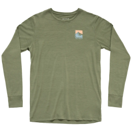 Camiseta funcional de hombre Devold Classic Summit Ls Man khaki Lichen