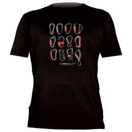 Camiseta de hombre Direct Alpine Flash negro Black(Carabiners)
