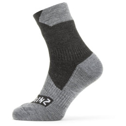 Calcetines impermeables SealSkinz WP All Weather Ankle negro/gris Black/GreyMarl