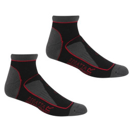 Calcetines de mujer Regatta LdySamarisTrailSk negro/rojo Blk/Cherypnk