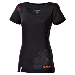 Camiseta de mujer Progress Lhasa Print negro