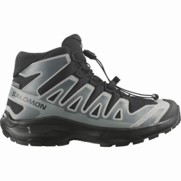 Calzado para niños Salomon Xa Pro Mid Wp J Black-Sedona Sage-Wrought Iron negro/gris Black / Sedona Sage / Wrought Iron