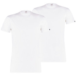 Camiseta térmica de hombre Puma Basic 2P Crew Tee blanco White