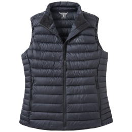 Chaleco de mujer Rab Microlight Down Vest negro